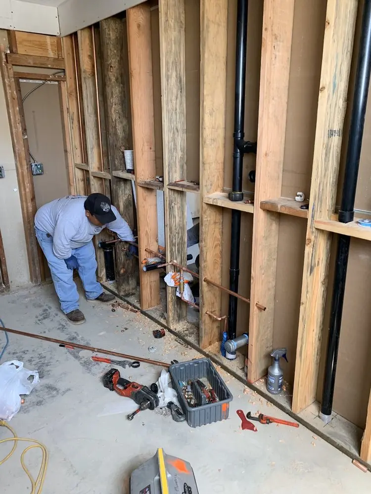 Commercial rough-in plumbing for Trenchless Sewer Repair in Sanger